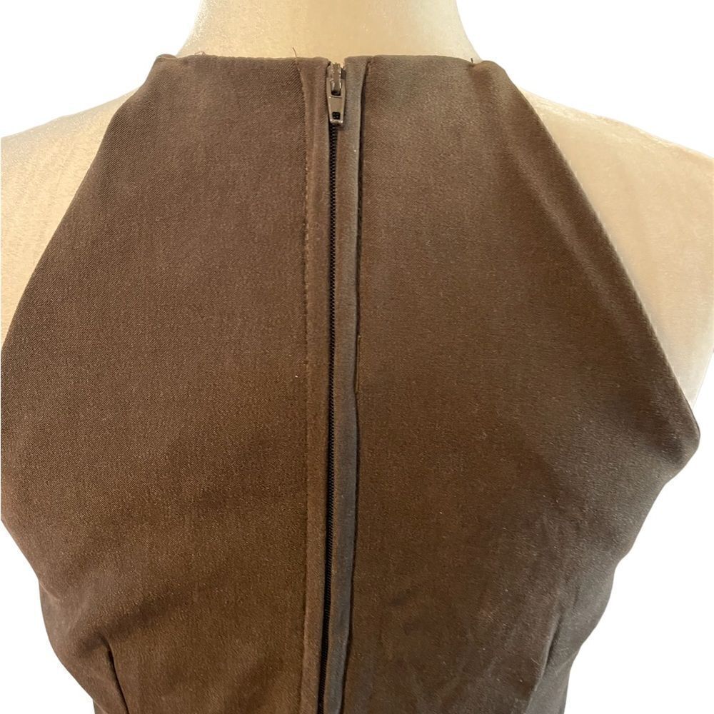 VTG Eleven USA Faux Suede Color Block Sleeveless Dress | SZ S - Picture 9 of 15